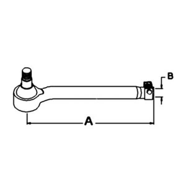 Aftermarket New Fits John Deere Fits JD Tractor RH Tie Rod End 3040 3140 AL178073 12 AL39318 - main